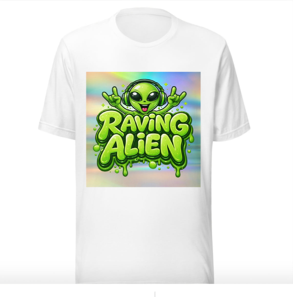 Psychedelic Raving Alien Tshirt